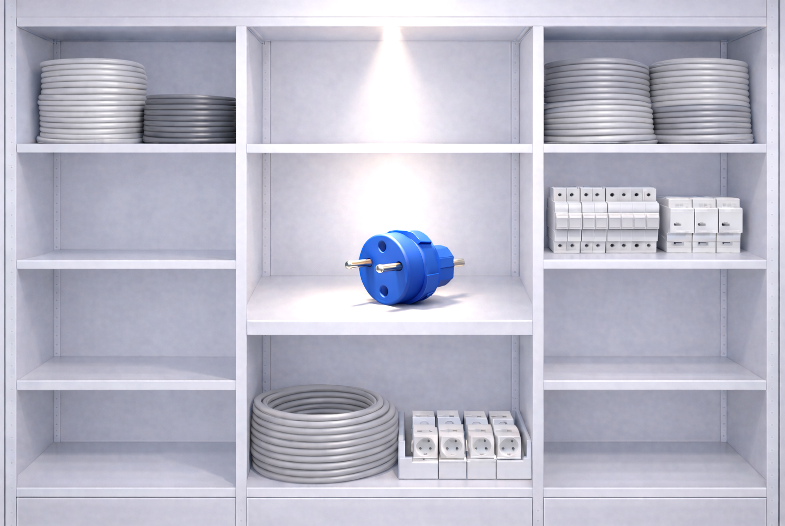 Verschiedene Produkte sind im Regal, aber nur auf eines fällt der Fokus.